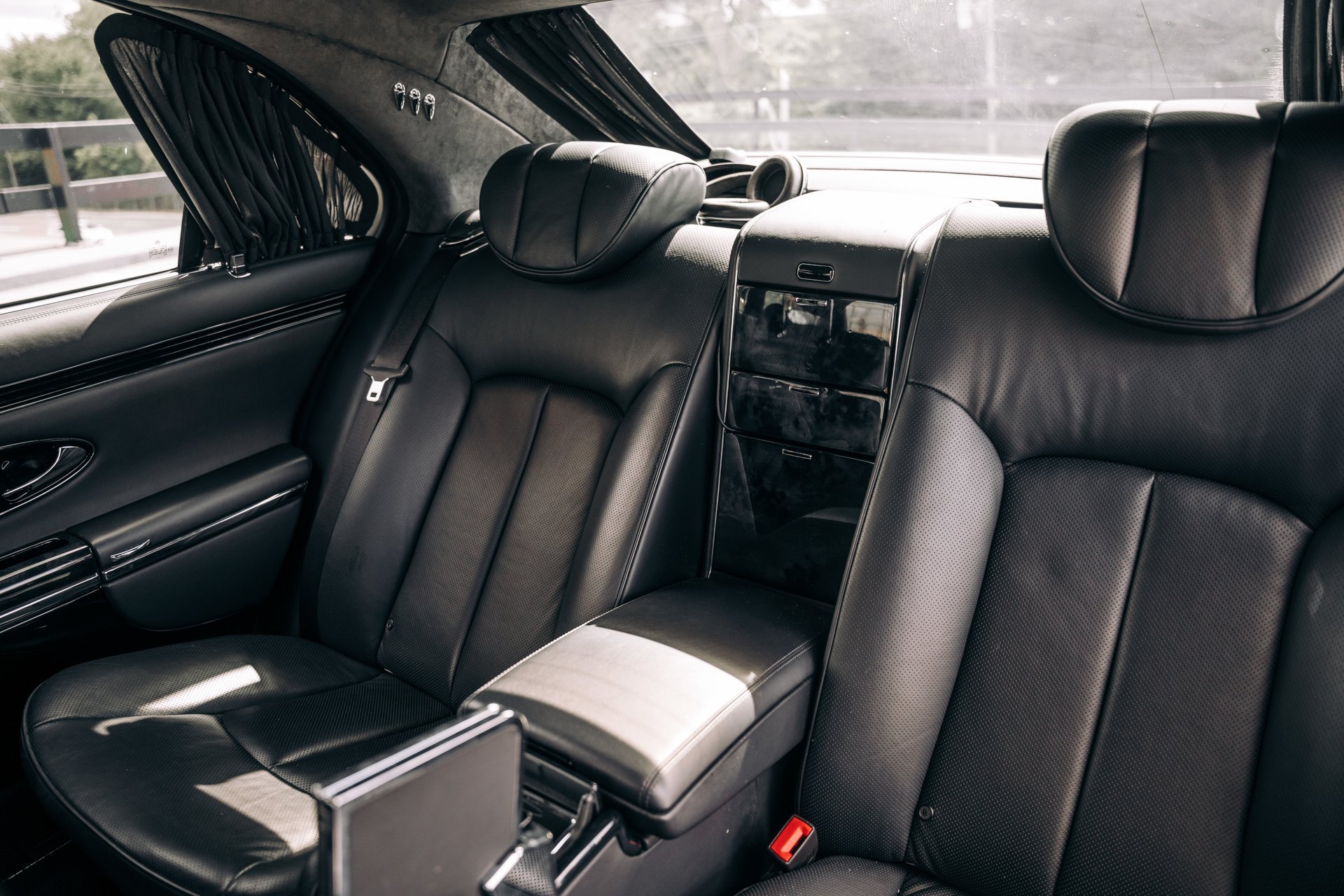 Luxury Maybach rear seats with premium leather interior